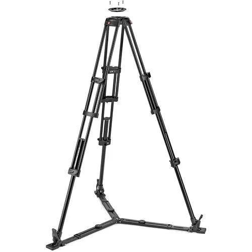 Manfrotto 504X Fluid Video Head & MVTTWINGA Aluminum Tripod with Ground Spreader - BHM Store