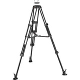 Manfrotto 504X Fluid Video Head & MVTTWINMA Aluminum Tripod with Mid-Level Spreader - BHM Store