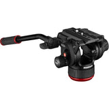 Manfrotto 504X Fluid Video Head & MVTTWINGC Carbon Fiber Tripod with Ground Spreader - BHM Store