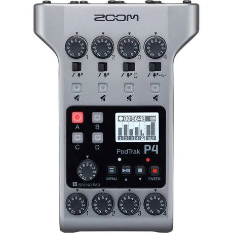 Zoom PodTrak P4 Portable Multitrack Podcast Recorder - BHM Store