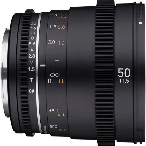 Samyang 50mm T1.5 VDSLR MK2 Cine Lens (MFT Mount) - BHM Store