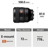 Sony FE 50mm f/1.2 GM Lens (Sony E) - BHM Store