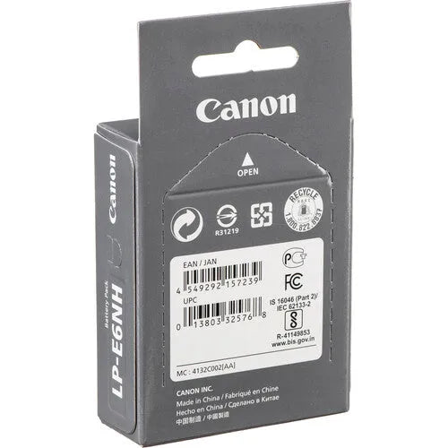 Canon LP-E6NH Lithium-Ion Battery (7.2V, 2130mAh) - BHM Store