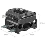 SmallRig Lightweight Magnesium Alloy Baseplate with Dual 15mm LWS Rod Clamp - BHM Store