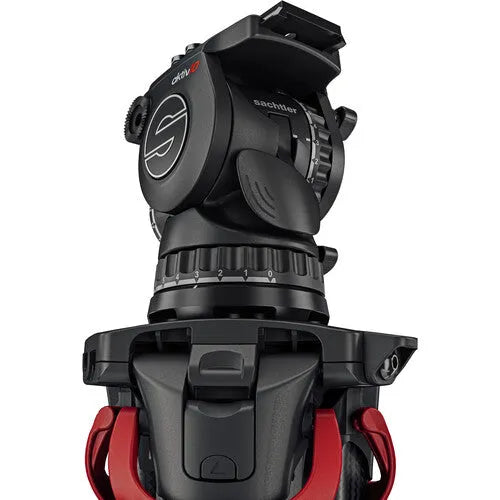 Sachtler aktiv10 Sideload Fluid Head with SpeedLevel & 7-Step Drag for Sachtler Tripods (100mm) - BHM Store