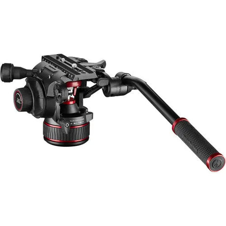 Manfrotto 608 Nitrotech Fluid Head with 645 FAST Twin Aluminum Tripod System and Bag - BHM Store