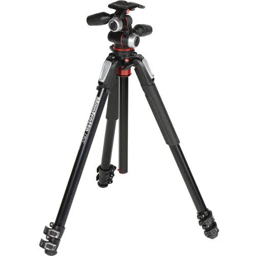 Manfrotto MK055XPRO3-3W Aluminum Tripod with 3-Way Pan/Tilt Head - BHM Store