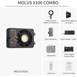 Zhiyun MOLUS X100 Bi-Color Pocket COB Monolight (Combo Kit) - BHM Store