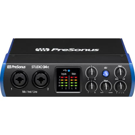 PreSonus Studio 24c Desktop 2x2 USB Type-C Audio/MIDI Interface - BHM Store