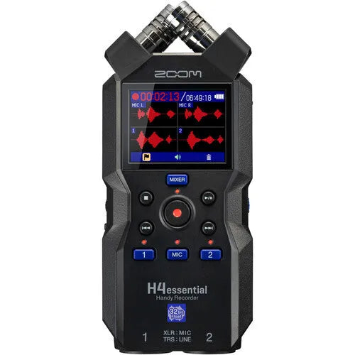 Zoom H4essential 4-Track 32-Bit Float Portable Audio Recorder - BHM Store