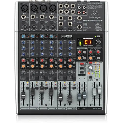 Behringer Xenyx X1204USB 12-Input Mixer with FX and USB Interface - BHM Store