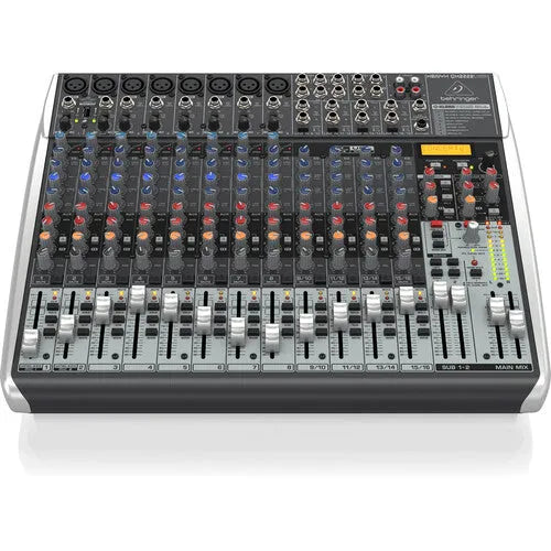 Behringer XENYX QX2222USB Premium Analog 22-Input Mixer with Multi-FX and USB/Audio Interface (Wireless Ready) - BHM Store