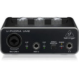 Behringer U-PHORIA UM2 2x2 USB Audio Interface with XENYX Mic Preamplifier - BHM Store