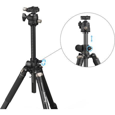 SmallRig CT200 Lateral Center Column Aluminum Tripod with Ball Head