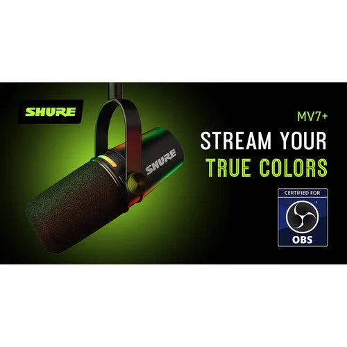 Shure MV7+ Podcast XLR/USB Microphone