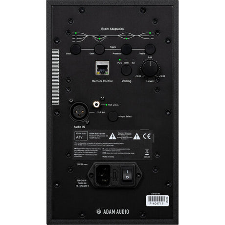 Adam Audio A4V 130W 4" Active 2-Way Nearfield Studio Monitor (Single, Black)
