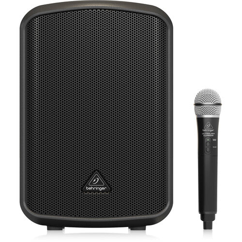 Behringer Europort MPA200BT Battery-Powered 8" PA Speaker with Handheld Wireless System and Bluetooth Control/Audio