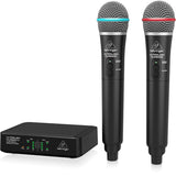 Behringer ULM302MIC Ultralink 2-Person Digital Wireless System with 2 Handheld Microphones (2.4 GHz)