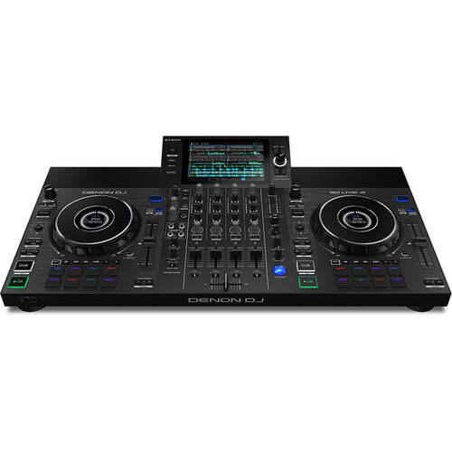 Denon DJ SC LIVE 4 Standalone 4-Deck DJ System with 7" Touchscreen, Built-In Speakers, and Wi-Fi