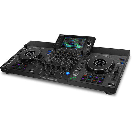 Denon DJ SC LIVE 4 Standalone 4-Deck DJ System with 7" Touchscreen, Built-In Speakers, and Wi-Fi