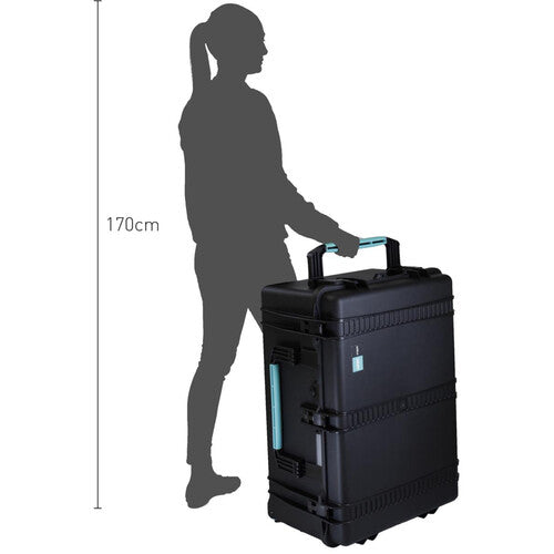 HPRC 2780WF Hard Case with Foam (Black with Blue Handle)