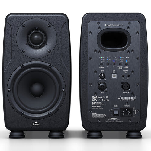 IK Multimedia iLoud Precision 5 Active 2-Way 135W 5" Studio Monitor (Black, Single)