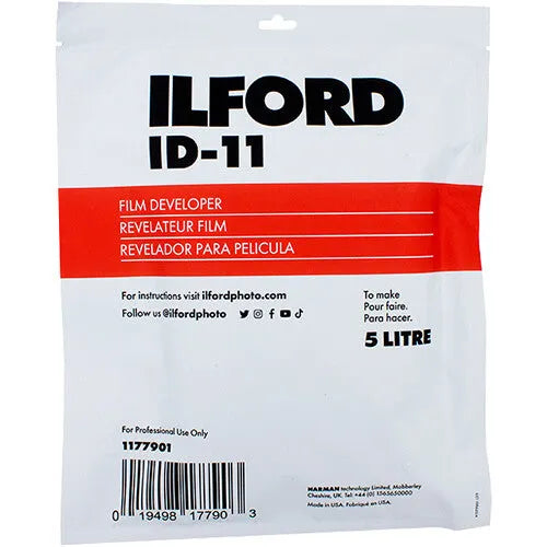 Ilford ID-11 Film Developer Powder for Black & White Film (Makes 5L)