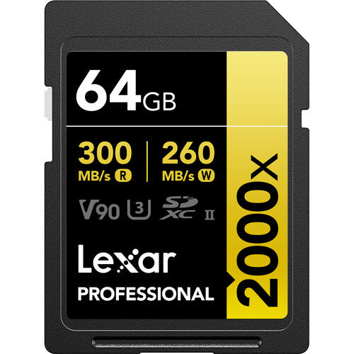 Lexar Professional 2000x UHS-II SDXC Memory Card