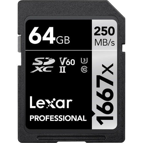 Lexar Professional 1667x UHS-II SDXC Memory Card