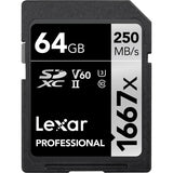 Lexar Professional 1667x UHS-II SDXC Memory Card