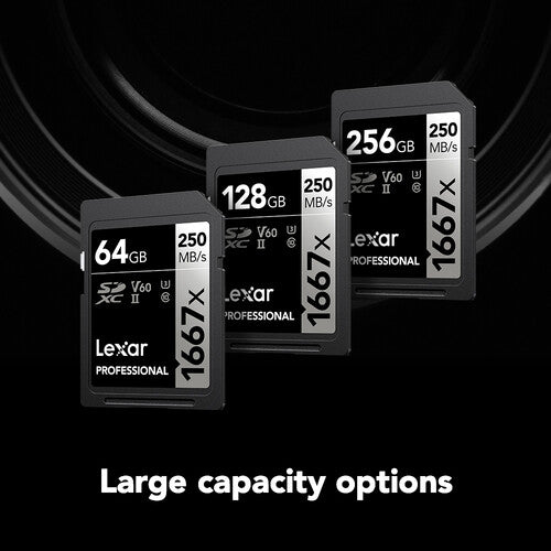 Lexar Professional 1667x UHS-II SDXC Memory Card