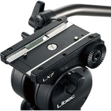 Libec LX10 Studio Two-Stage Aluminum Tripod System and H65B Head with Dual Pan Handles and Spreader Dolly