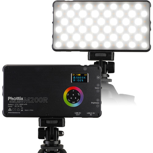 Phottix M200R RGB LED On-Camera Light Panel