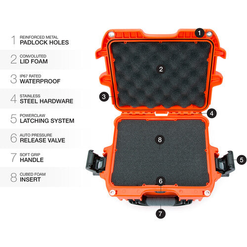 Nanuk 908 Hard Case with Foam Insert in 7 Colors