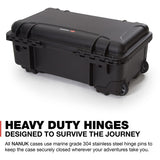 Nanuk 935 Wheeled Waterproof Hard Case with Padded Dividers & Lid Organizer in 8 Colors