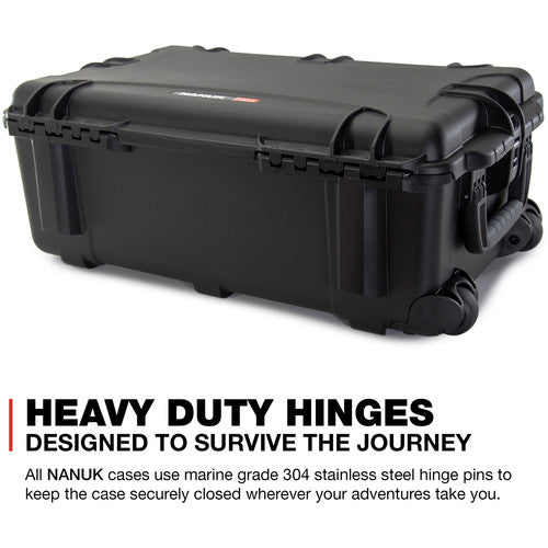 Nanuk 963 Wheeled Hard Case with Foam Insert (Black, 90.6L)