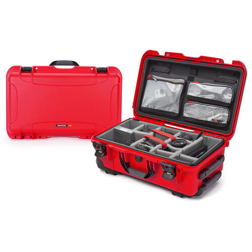 Nanuk 935 Wheeled Waterproof Hard Case with Padded Dividers & Lid Organizer in 8 Colors