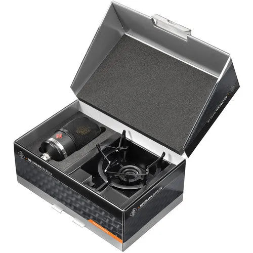 Neumann TLM 107 Studio Set BK Large-Diaphragm Multipattern Condenser Microphone with Shockmount (Black)
