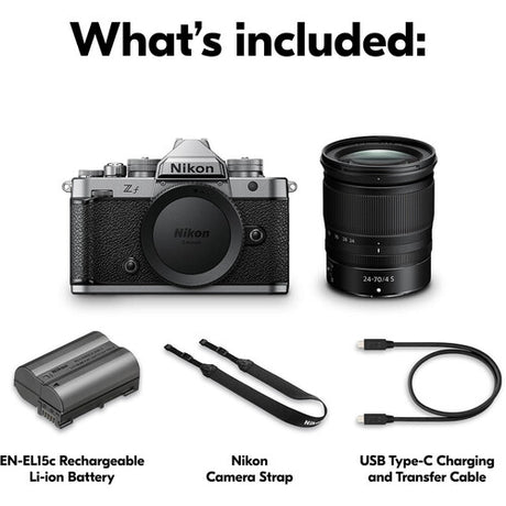 Nikon Zf Mirrorless Camera with 24-70mm f/4 Lens (Silver)