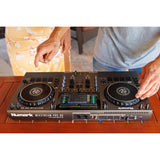 Numark Mixstream Pro Go Battery-Powered Standalone DJ Controller with Amazon Music