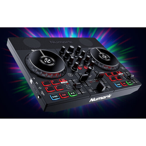 Numark Party Mix Live DJ Controller with Built-In Light Show and Speakers