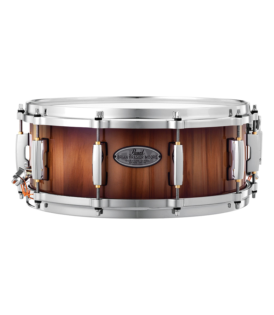 Pearl Brian Frasier Moore Signature 14 X 5.5" Snare Drum Gloss Gumwood Natural Burst Finish