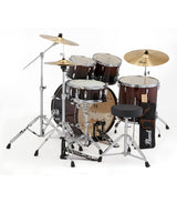 Pearl Roadshow 5pc Drum Set 2216B/1008T/1209T/1616F/1455S with BRD-1 Cymbals & Hardware Includes 2 Boom Stands Garnet Fade Finish