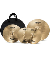 Pearl Roadshow 5pc Drum Set 2216B/1008T/1209T/1616F/1455S with BRD-1 Cymbals & Hardware Includes 2 Boom Stands Midnight Chrome Vortex Finish