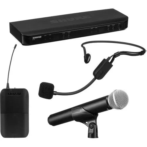 Shure BLX1288/PGA31 Dual-Channel Wireless Combo Headset & Handheld Microphone System