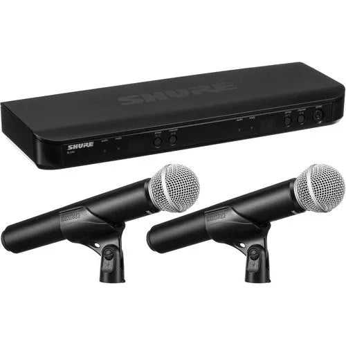 Shure BLX288/PG58 Dual-Channel Wireless Handheld Microphone System with PG58 Capsules