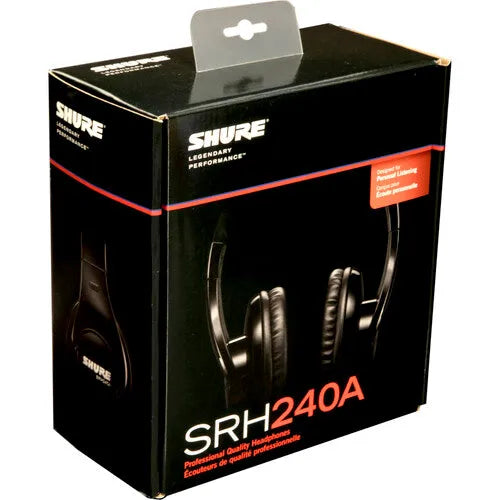 Shure SRH240A Closed-Back Over-Ear Headphones