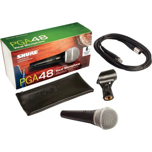 Shure PGA48 Dynamic Vocal Microphone (XLR Cable)