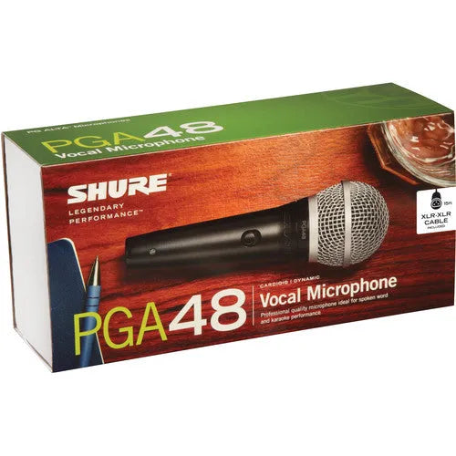 Shure PGA48 Dynamic Vocal Microphone (XLR Cable)