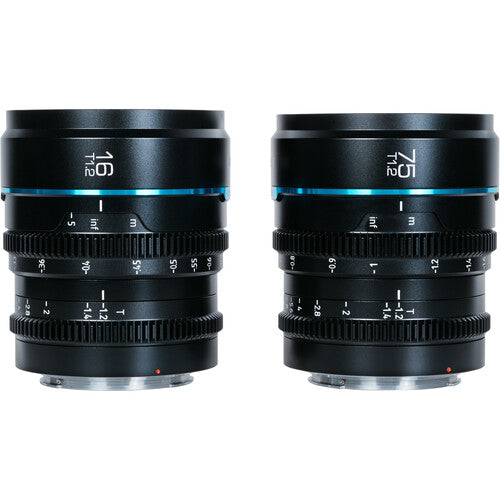 Sirui Night Walker T1.2 S35 Cine 2-Lens Set (Micro Four Thirds, Black)